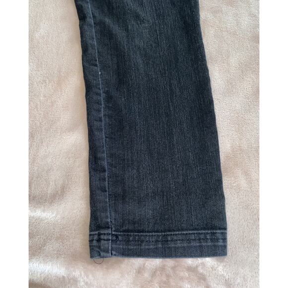 Chicos Womens Jeans Black Denim Pull On Size Zip /Button 2.5 Reg - Picture 2 of 6